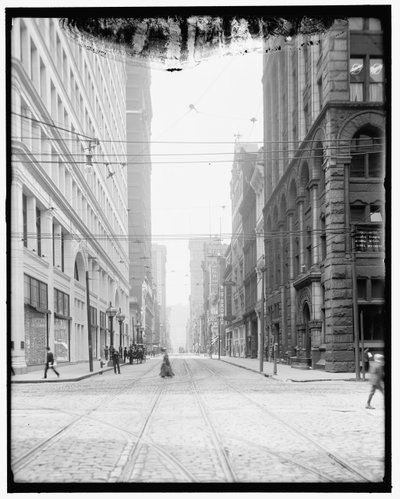 Wood Street, Pittsburgh, Pa. autorstwa Detroit Publishing Co.