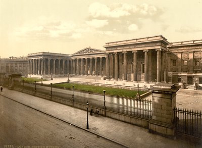 British Museum, Londyn, c.1890-1900 (fotochrom) autorstwa Detroit Publishing Co.