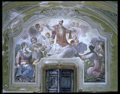 Apoteoza św. Ignacego Loyoli (ok. 1491-1556) z refektarza autorstwa Diacinto Fabbroni