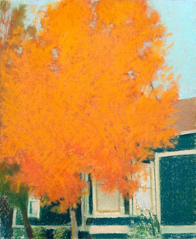 Ponowna jesień, 2023 (pastel na papierze) autorstwa Diana Jahns