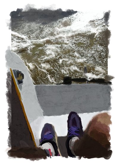 Escorada, 2022 (grafika cyfrowa wykonana na iPadzie) autorstwa Diego Beyro