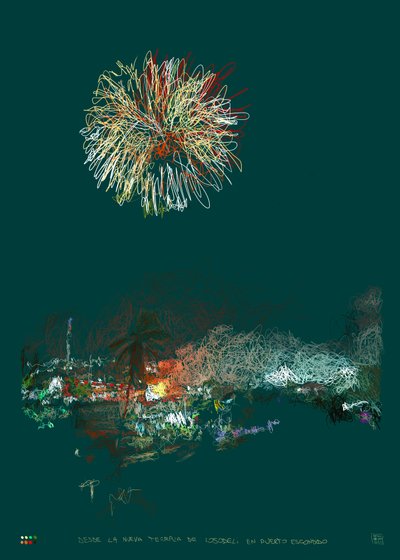 Independencia, 2022 (grafika cyfrowa wykonana na iPadzie) autorstwa Diego Beyro