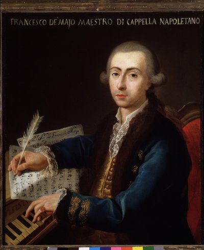 Portret Gian Francesco de Majo (1732-1770) kompozytor włoski autorstwa Diego Pesco