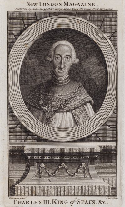 Karol III, król Hiszpanii autorstwa Diego Rodriguez de Silva y (after) Velazquez