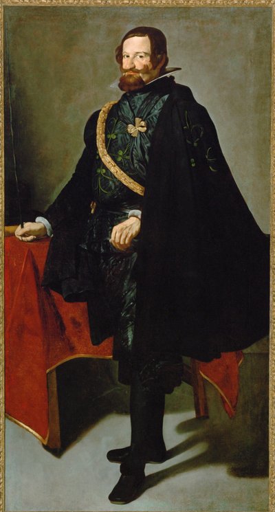 Gaspar de Guzman y Pimentel, conde de Olivares, wszechwładny minister króla Filipa IV (obraz na płótnie) autorstwa Diego Rodriguez de Silva y Velazquez