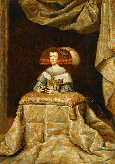 Maria Anna Austriacka (obraz na płótnie) autorstwa Diego Rodriguez de Silva y Velazquez