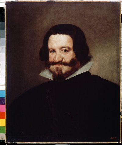 Portret księcia hrabiego Olivares. Gaspar de Guzman y Pimentel, hrabia Olivares i książę Sanlucar la Mayor (1587-1645), hiszpański minister i królewski faworyt. Obraz Diego Velazqueza (1599-1660). Olej na płótnie, 6 autorstwa Diego Velázquez