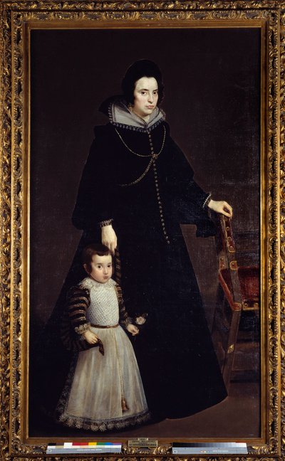 Portret Antonii de Ipenarrieta z synem Luisem. Obraz Diego Rodrigueza de Silva y Velasquez (1599-1660) autorstwa Diego Velázquez