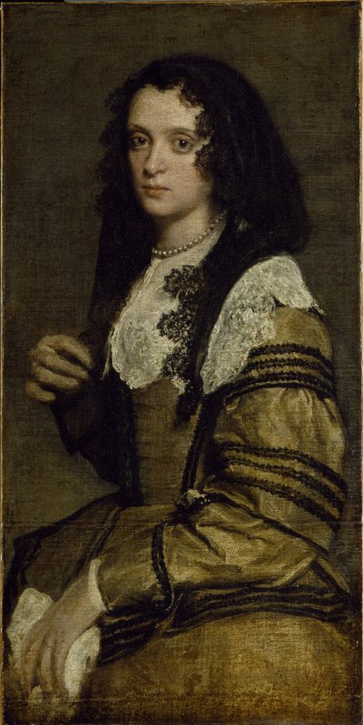 Portret młodej damy (olej na płótnie) autorstwa Diego Velázquez