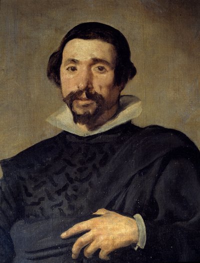 Portret błazna Pabla z Valladolid. Szczegół. Obraz Diego Rodrigueza de Silva y Velasquez (1599-1660), około 1636-1637. Olej na płótnie. Wymiary: 2,09 X 1,23m. Madryt, Muzeum Du Prado autorstwa Diego Velázquez