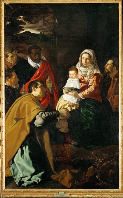 Pokłon Trzech Króli ... (obraz na płótnie) autorstwa Diego Rodriguez de Silva y Velazquez