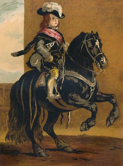 Uczeń La Haute Ecole - Don Balthazar, Infante z Hiszpanii, c1640, c1879. autorstwa Diego Velázquez
