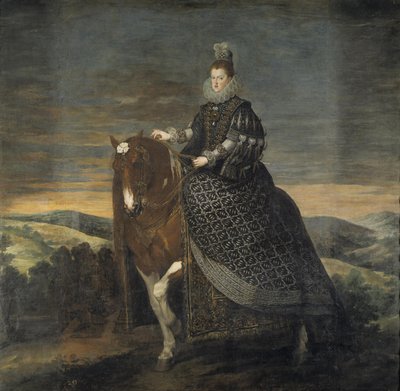 Portret jeździecki Małgorzaty z Austrii autorstwa Diego Velázquez