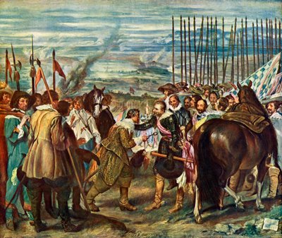 Poddanie Bredy Włócznie, 1634-1635. autorstwa Diego Velázquez