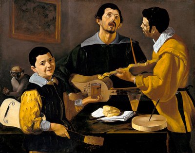Trzej Muzycy, ok. 1616 autorstwa Diego Velázquez