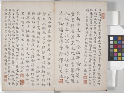 Album Malarstwa Pejzażowego (tusz na papierze) autorstwa Ding Yunpeng