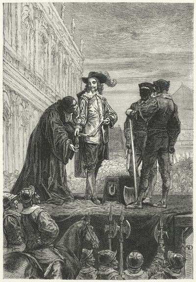 Egzekucja króla Karola I, 1649 autorstwa Diogene Ulysse Napoleon Maillart
