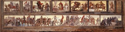 Kluczowe wydarzenia w historii Francji: Szkic dziedzińca szkoły przy rue de Château-Landon autorstwa Diogene Ulysse Napoleon Maillart