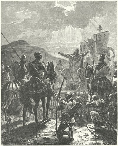 Papież Innocenty III głosi krucjatę albigensów autorstwa Diogene Ulysse Napoleon Maillart