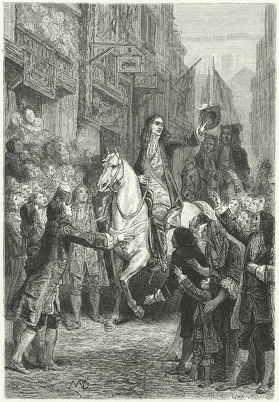 Wilhelm III wjeżdża do Londynu autorstwa Diogene Ulysse Napoleon Maillart