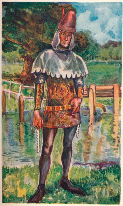 Człowiek czasów Edwarda III, 1907 autorstwa Dion Clayton Calthrop