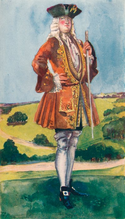 Człowiek czasów Jerzego I, 1907 autorstwa Dion Clayton Calthrop