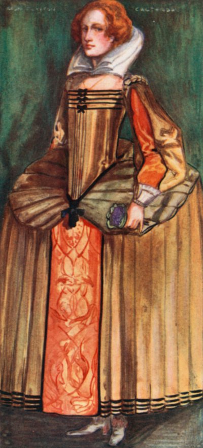 Kobieta czasów Elżbiety 1558-1603 autorstwa Dion Clayton Calthrop