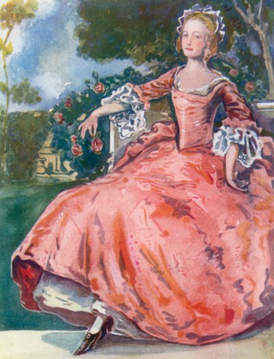 Kobieta z czasów Jerzego I 1714-1727 autorstwa Dion Clayton Calthrop