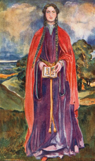 Kobieta z czasów Henryka I 1100-1135 autorstwa Dion Clayton Calthrop
