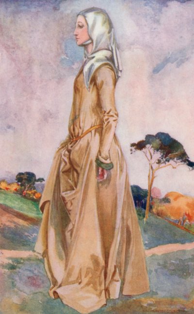 Kobieta czasów Henryka I 1154-1189 autorstwa Dion Clayton Calthrop