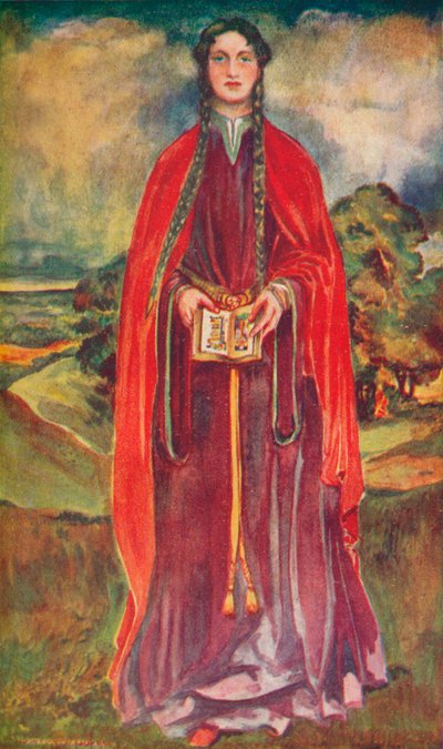 Kobieta czasów Henryka I, 1907 autorstwa Dion Clayton Calthrop
