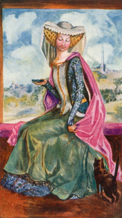 Kobieta czasów Henryka V 1413-1422 autorstwa Dion Clayton Calthrop