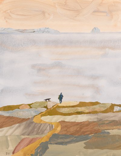 Jesienna poranna kąpiel (kolaż) autorstwa Dione Verulam