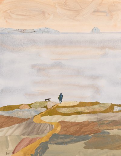 Jesienna poranna kąpiel (kolaż) autorstwa Dione Verulam