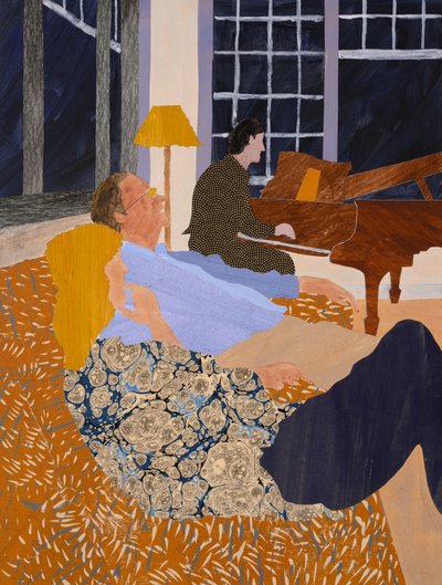 Chopin w tropikach (kolaż) autorstwa Dione Verulam