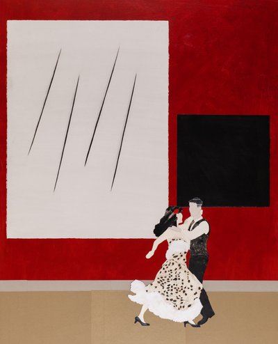 W zgodzie z Malewiczem, 2020 (kolaż) autorstwa Dione Verulam