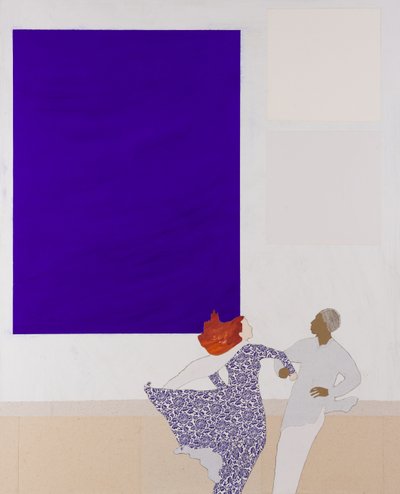 Klein inspiruje do tańca, 2020 (kolaż) autorstwa Dione Verulam