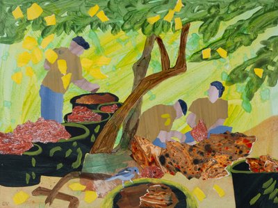 Wiosna na Maderze, ogrody botaniczne (kolaż) autorstwa Dione Verulam