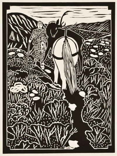 Miesiące roku: Wrzesień, 2012 (linoryt) autorstwa Dione Verulam