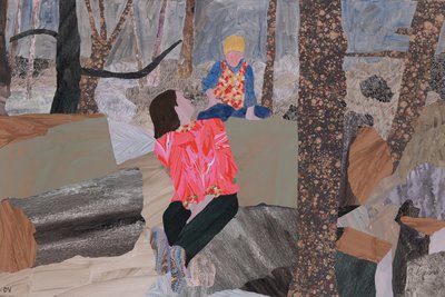 Matka i syn (Prae Wood) (kolaż) autorstwa Dione Verulam