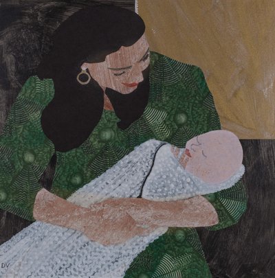 Siegmund i Sieglinde, Cykl Pierścienia Wagnera, 2024 (kolaż) autorstwa Dione Verulam