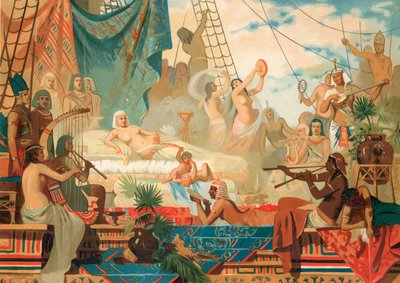 Kleopatra czeka na wizytę Marka Antoniusza autorstwa Dionisio Baixeras Verdaguer