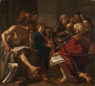 Chrystus wśród lekarzy autorstwa Dirck Baburen van