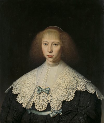 Agata Geelvinck (1617-38). Pierwsza żona Frederika Dircksza Alewijn autorstwa Dirck Dircksz. van Santvoort