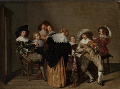 Impreza muzyczna autorstwa Dirck Hals
