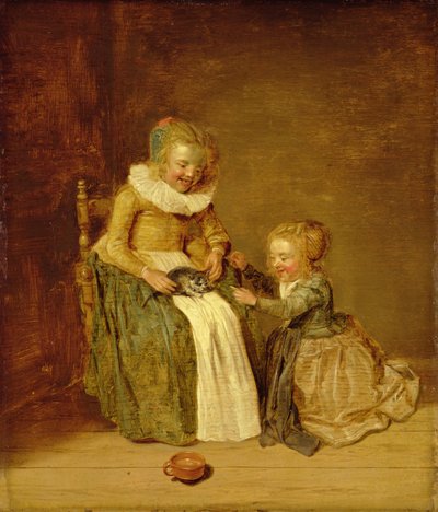 Dzieci z kotem, 1631 autorstwa Dirck Hals