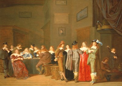 Scena zalotów autorstwa Dirck Hals