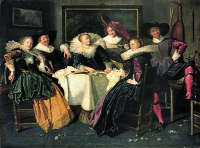 Merry Company autorstwa Dirck Hals
