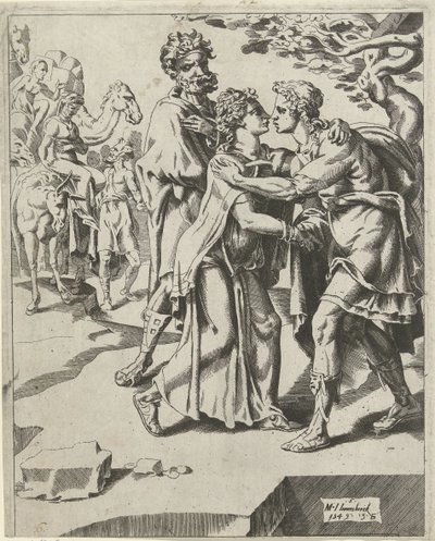 Izaak pozdrawia Rebekę Isaac