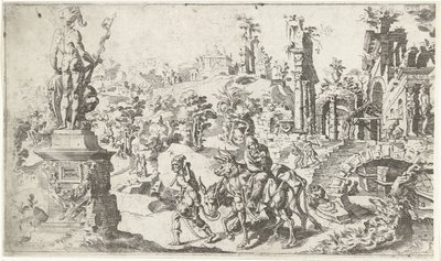 Lot do Egiptu autorstwa Dirck Volckertsz. Coornhert (attributed to)
